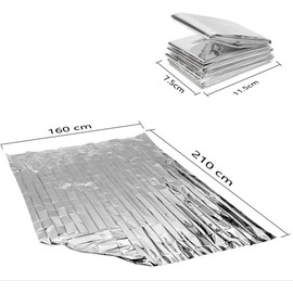 6 Pack Survival Blanket Outdoor Emergency Blanket Supplies, Emergency Blankets Mylar Thermal Blanket, Gigantic Space Blanket 82 * 64 in Survival Blankets Heavy Duty Camping Gear