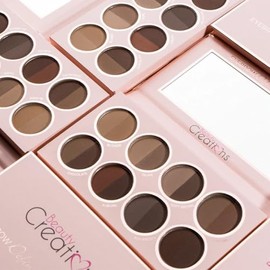 Beauty Creations Definer Powder Book – Paleta de polvos para cejas, 8 dúos de tonos – Acabado mate y alta pigmentación, estuche compacto y resistente