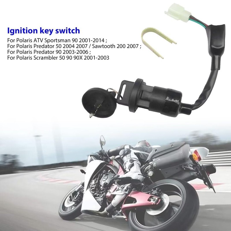 Premium Ignition Key Switch for Polaris Outlaw 110 EFI 2016-2018,