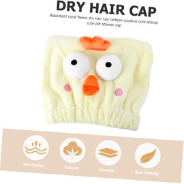 PACKOVE Toalla de Secado Rápido para Cabello de Microfibra Amarilla, Absorbente y Cómoda, Adecuado para Gimnasio y Lavado Facial