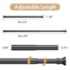 Amazer Spring Tension Shower Curtain Rod, 54-90 Inches Tension Curtain
