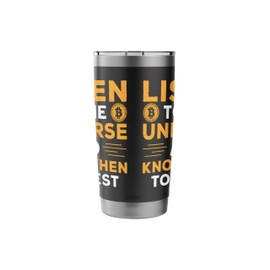 Cryptocurrency Design For Investor And Hodler Stainless Steel Insulated Tumbler
