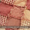 Primitive Red 5 Homespun Cotton Plaid Fabric by JCS -