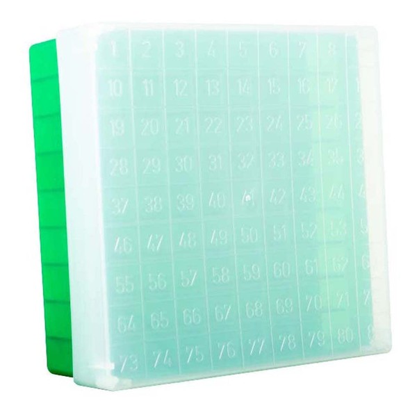 neoLab Line Polypropylene neoBox 81 Plus Cryobox with Numberally Coded