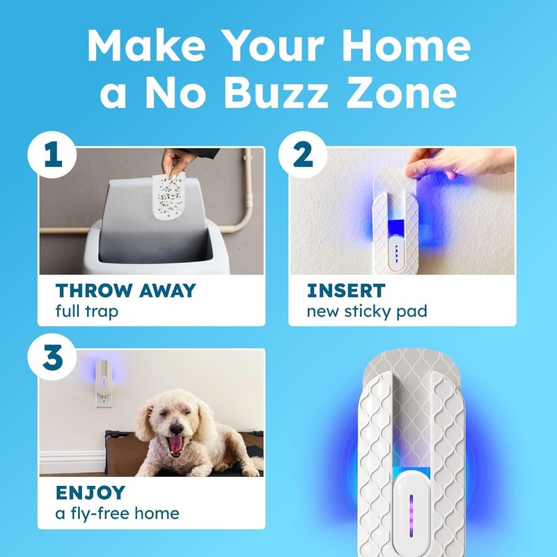 BugMD No Buzz Zone - Flying Insect Trap Catcher Indoor