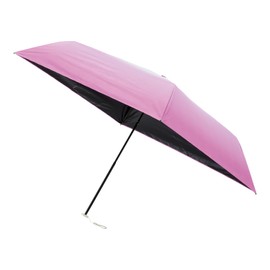 Moon Bat 30207 100 UV Light Shading Sun Parasol Lightweight Compact Slim Folding Umbrella Heat Shielding Shading 50cm Gradient, pink, (rose pink)