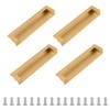 MOROBOR Tatami Hidden Door Handles, 4pcs Embedded Handle Recessed Finger