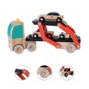 Classic World Wooden Car Transporter with 3 Vehicles for Children