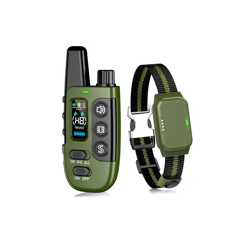 Shock Collar for Dogs, IP67 Waterproof Dog Training Collar with