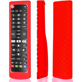 Case for LG TV Remotes, Cover for LG Smart TV Remote Control AKB75095307 AKB75375604 AKB74915305 Original, Replacement Silicone Skin Sleeve Glow in The Dark Red