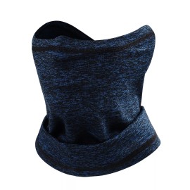 Unbranded Winter Windproof Ski Face Mask Neck Gaiter Bandana Fleece Warmer Earmuff Scarf - Light Blue