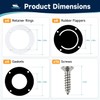 AIYOYOLIFE 2-7/8 inch Boat Scupper Drain Valve Kit Self-Bailing Cockpit