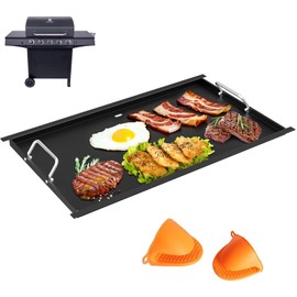 463365021 Full Size Griddle Insert for Charbroil Performance 5 Burner Grill 463448021 463451022 463466522, Carbon Steel Flat Top Griddle Plate for Charbroil G426-0004-W1 G426-0005-W1, 17''L x 28.3''W