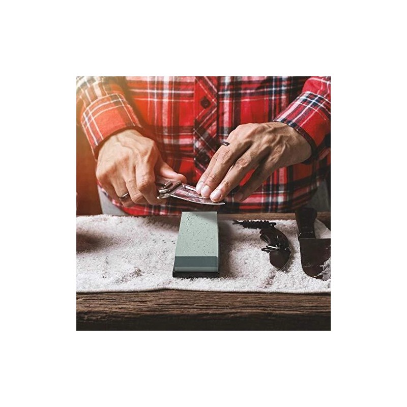 KEENBEST Actual Grit Premium Material Sharpening Stone 2 Side 400/1000
