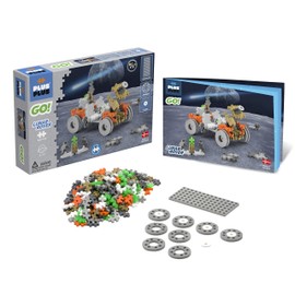 PLUS PLUS - GO! Lunar Rover - 200 Pieces - Model Space Vehicle Building Stem/Steam Toy, Interlocking Mini Puzzle Blocks for Kids
