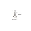 sourcing map M2-0.4x4mm Flat Head Torx Security Screws, 16Pcs 304