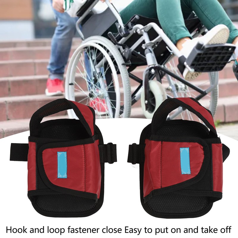 1 Pair Wheelchair Shoe Holder Straps Adjustable Wheel Chair Safety