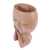 Girl Head Flowerpot Resin Face Planter Succulent Flowerpot Decoration for