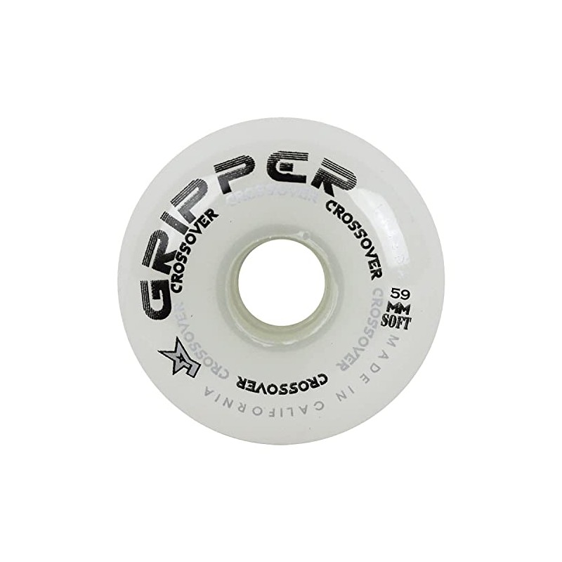 Labeda Roller Hockey Wheel Gripper Crossover Soft 76A White 72mm