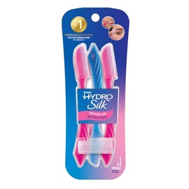 Schick Hydro Silk Touch-Up - Herramienta de depilación con cubierta de precisión para cejas, 3 unidades | Navaja para depilación, navajas faciales par