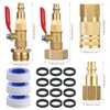 RV Winterizing Kit Winterize Blowout Adapter with Shut Off Valve
