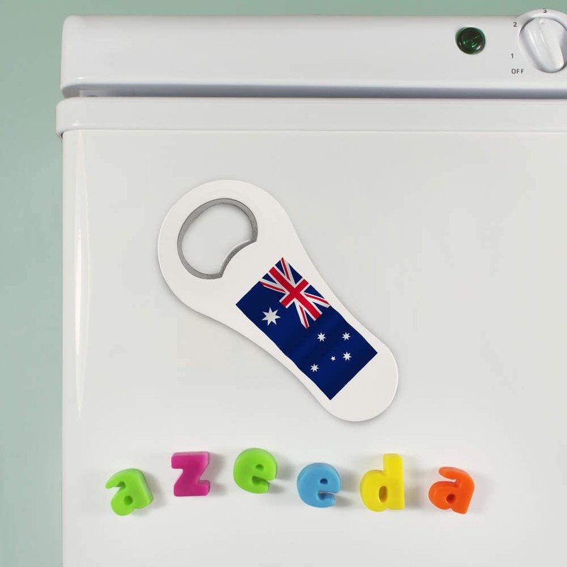 Azeeda 'Waving Australian Flag' Bottle Opener Fridge Magnet (BO00072093)