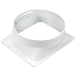 Portable Air Conditioner Hose Square to Round Coupler, for Portable Air Conditioner with Square Air Outlet and 5.9 inch Exhaust Hose, Portable Air Conditioner Parts & Accessories-AC Window Vent Kit