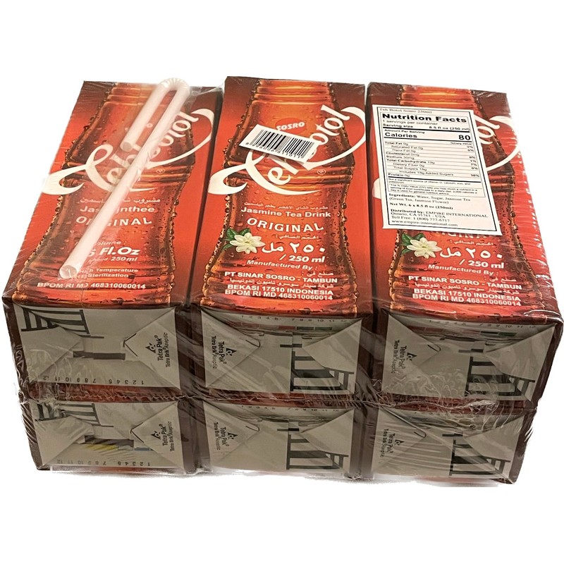 Teh Botol (Jasmine Tea) 8oz (Pack of 6)