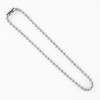 Ball Chain with Connector, Silver, Total Length: Approx. 4.9 inches