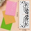 Threetols Flower Embossing Folder, Branch Background Embossing Folder for Card