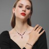 TTPSRY Wedding Jewellery Set Women's Necklace Earrings Bracelets in the