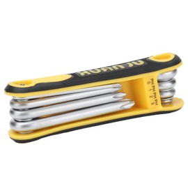 Folding Screwdriver, Universal Pocket Folding Screwdriver Tool Kit 8 in 1 Portable Phillips Slotted Screw Driver Bits for Maintenance, Screwdriver