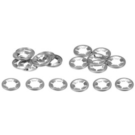 QUARKZMAN Pack of 20 Internal Toothed Star Lock Washers Set M14 M16 Sliding Lock Washer Clamps Quick Release 304 Stainless Steel Pressure Nuts