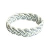 World End Imports Gray and White Cotton Sailor Knot Bracelet