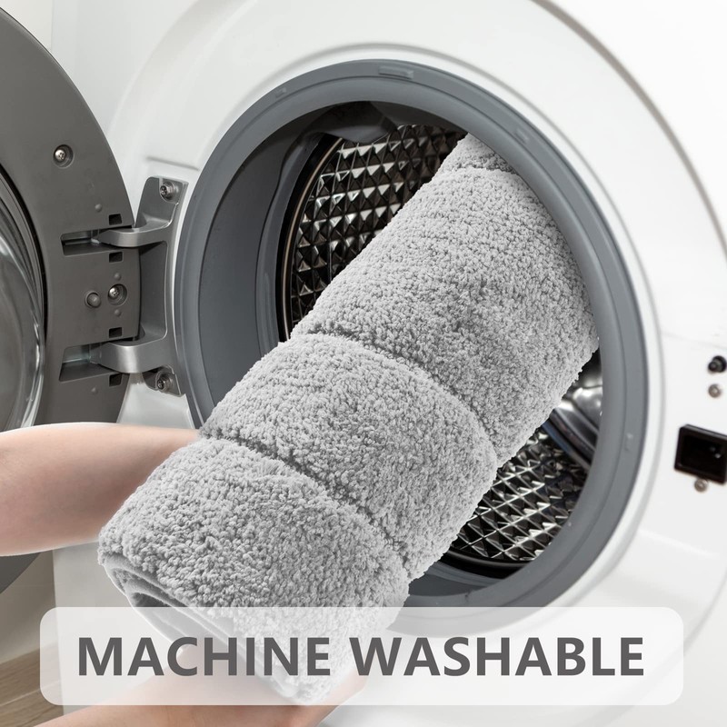 VSUSN Non-Slip Bath Mat, Soft Bath Mat, Absorbent Bathroom Rug,