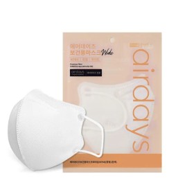 Air Days 에어데이즈 중형와이드 KF94 새부리형마스크 50매 / 화이트 블랙 Air Days Medium Wide KF94 Duckbill Mask 50 Sheets / White Black