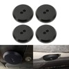 4PCS Aluminium Jack Pad Adapter Black Strong Strength Anodized Surface