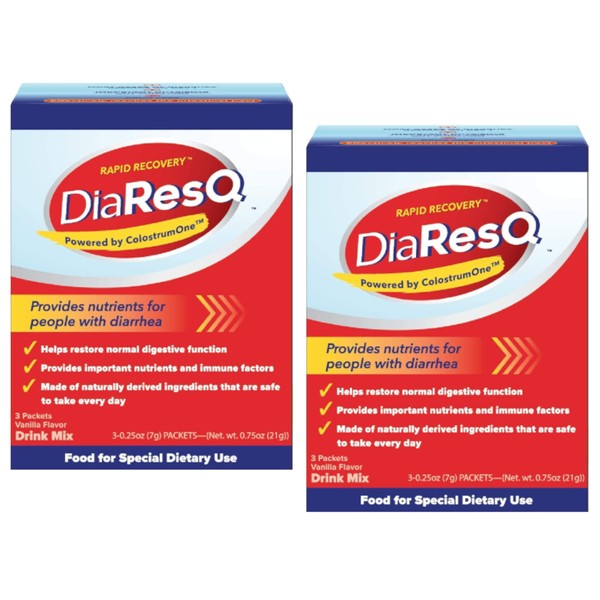 DiaResQ Rapid Recovery Diarrhea Relief - 3 Count (Pack of 2)