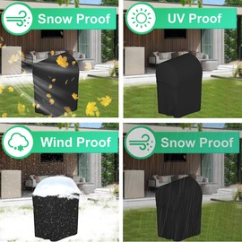 BBQ Cover,Barbecue Covers,BBQ Covers Waterproof Heavy Duty Large,Barbecue Cover,BBQ Covers-Oxford Fabric Waterproof (77X67X110)