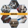 Swpeet 120Pcs 10 Sizes Zinc Plated Mini Fuel Injection Line