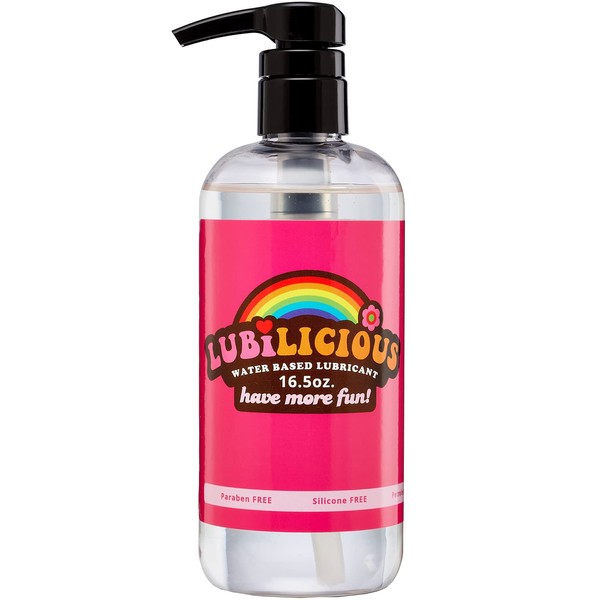 Lubilicious Water Based Lube for Couples - Personal Lube for Sex Him and Her - Natural Glide Sex Lube - Lube Water Based Lubricant for Sex Natural Compliment to Sex Things for Women Pleasure 16.5 oz