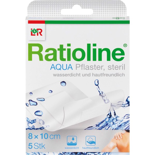 Ratioline Aqua Pflaster steril 8 x 10 cm, 5 pcs. Patch