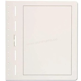 Leuchtturm 334112 Blankoblätter - Neutrale Albenblätter mit schwarzer Randlinie für Sammelalben - 50er Pack