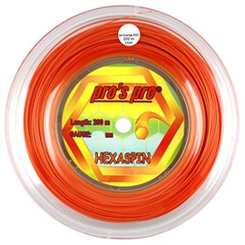 Pro's Pro Hexaspin Tennis String - 200m Reel - 1.30mm - Orange
