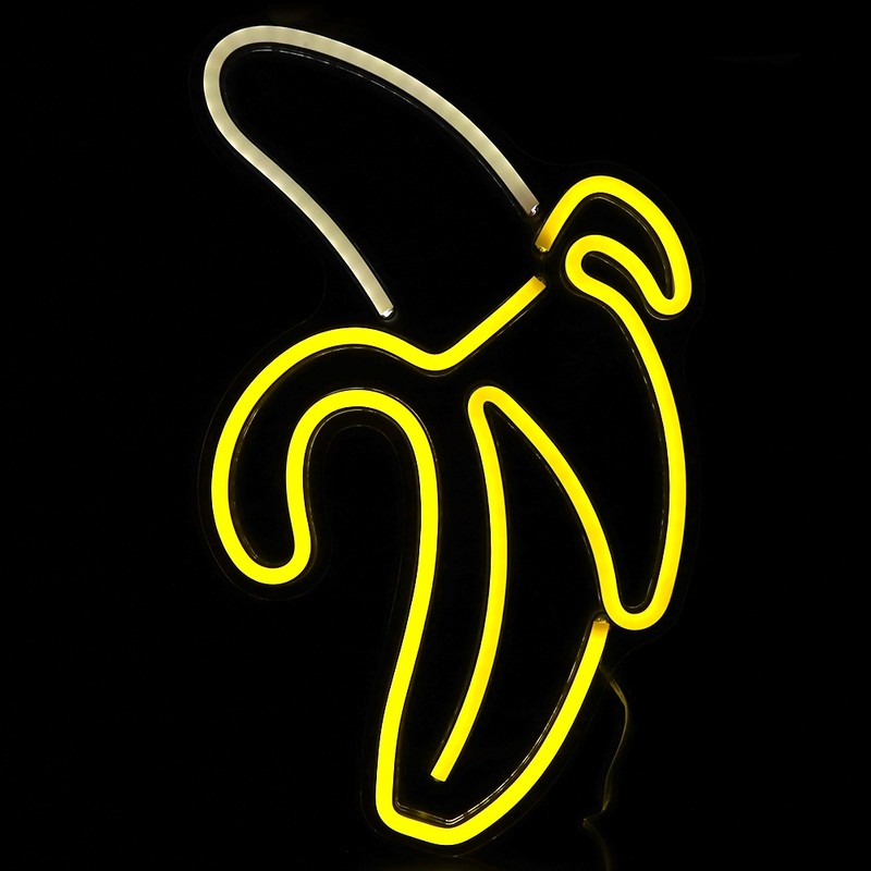 Banana Shaped LED Neon Lights Art Wall Decorative Lights for