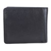 VISCONTI Black Leather Bifold Mens Wallet & Coin Purse HT7