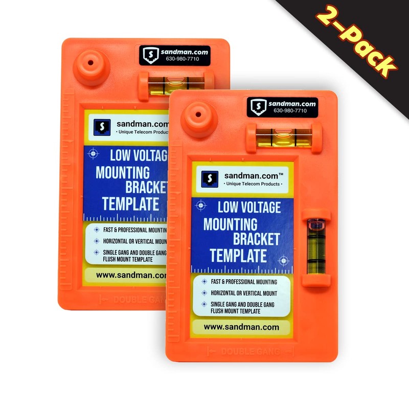 Low Voltage Mounting Bracket Template (Template - 2-Pack)