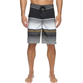 Quiksilver Men's Standard Everyday Stripe Vee 21 Boardshort, Tarmac, 30