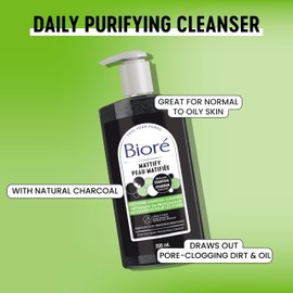 Bior Biore Deep Pore Charcoal Cleanser, Face Wash for Oily Skin (200 mL) | Made in Canada