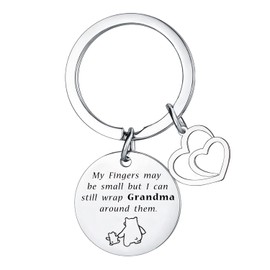 Grandma Keyring Grandma Gifts from Granddaughter Grandson Grandma Keychain Gifts for Grandma Mother's Day Birthday Gifts